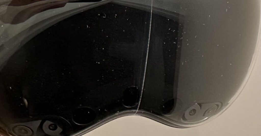 Vision Pro owners are reporting a mysterious crack in the front glass