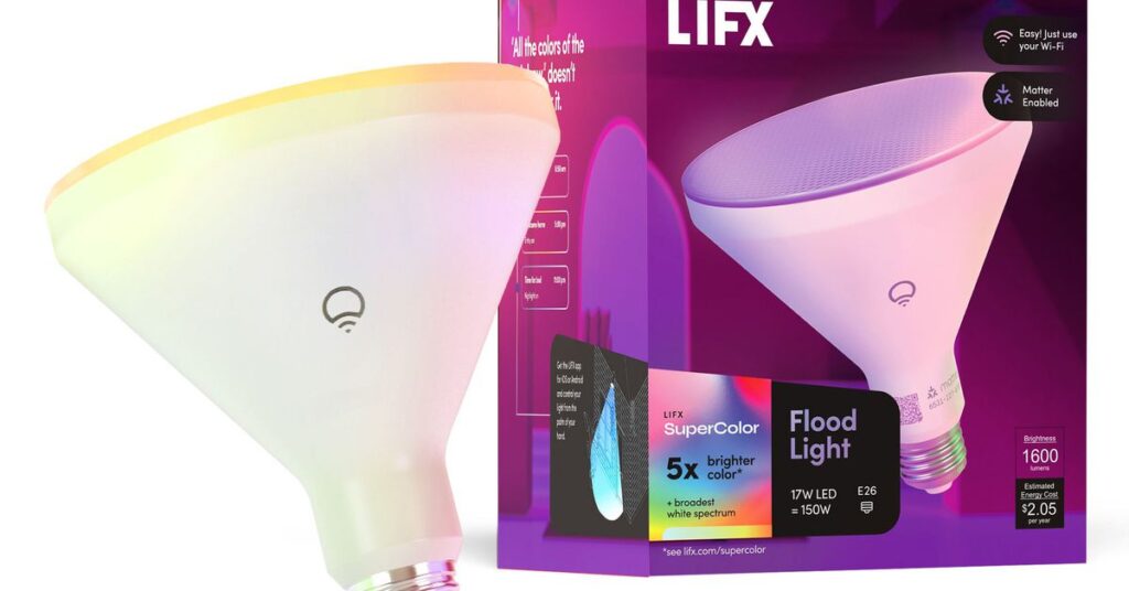 Lifx launches two new 1,600-lumen bulbs that work with Matter